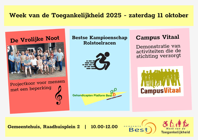 Poster met activiteiten 11 oktober