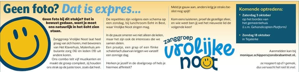de vrolijke noot